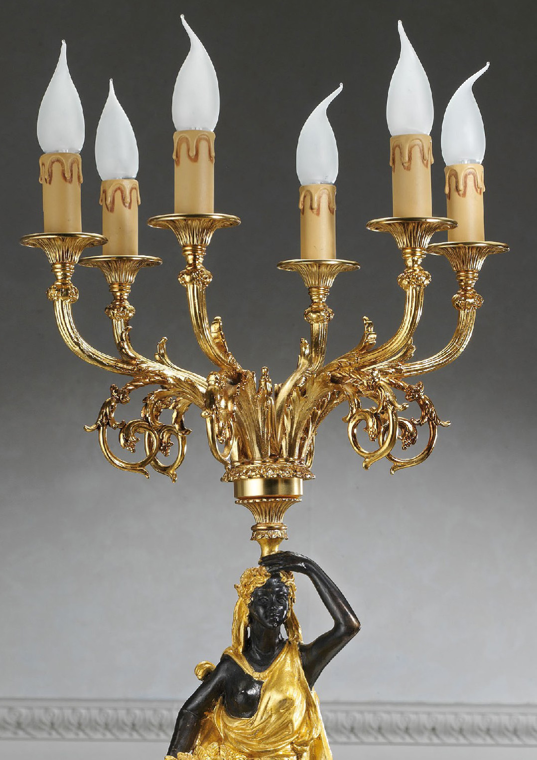 Lampada da tavolo lume di lusso in ottone oro e marmo MS-154